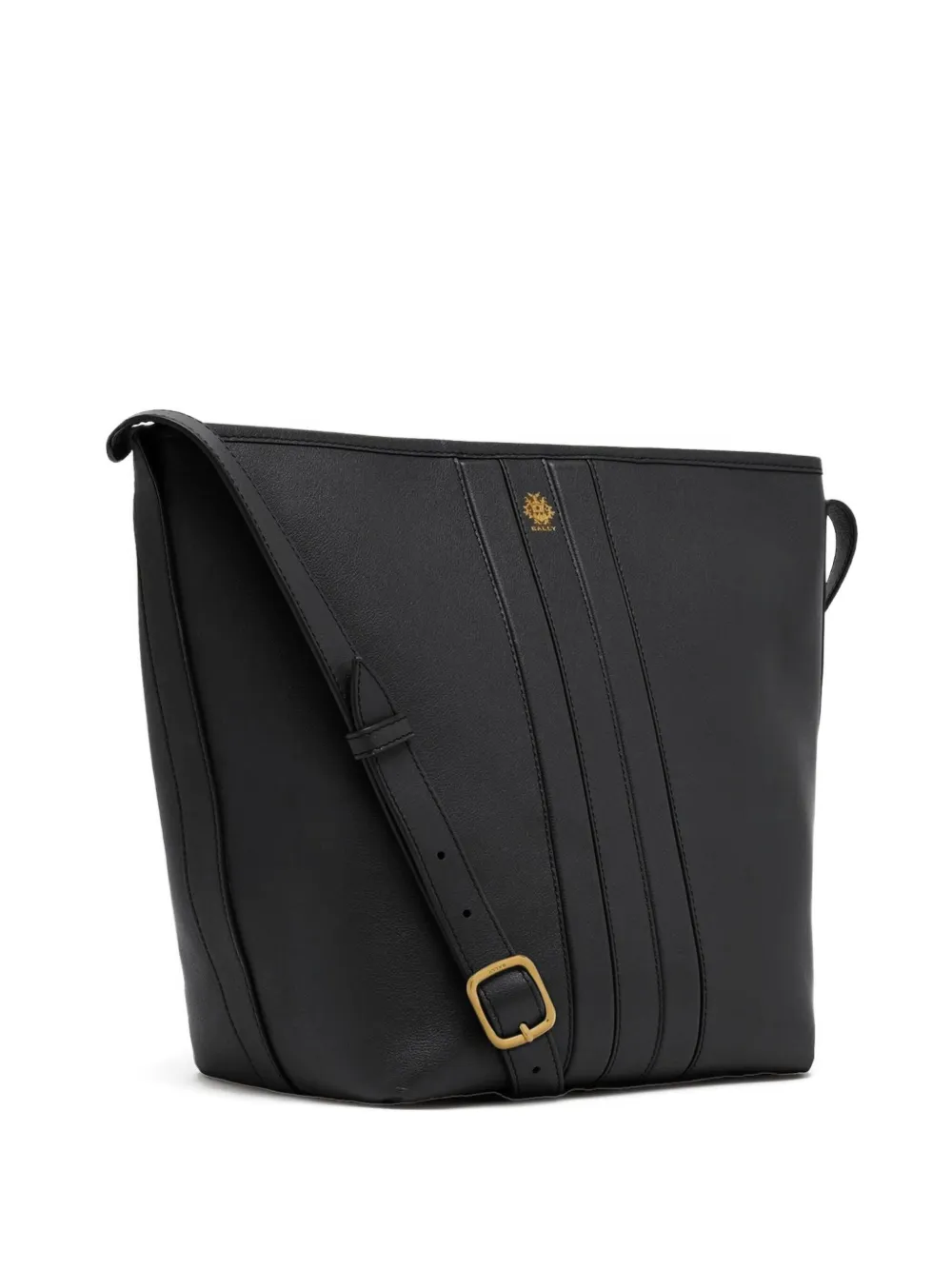 Bally Beckett Bucket Bag In Brown Leather In Black