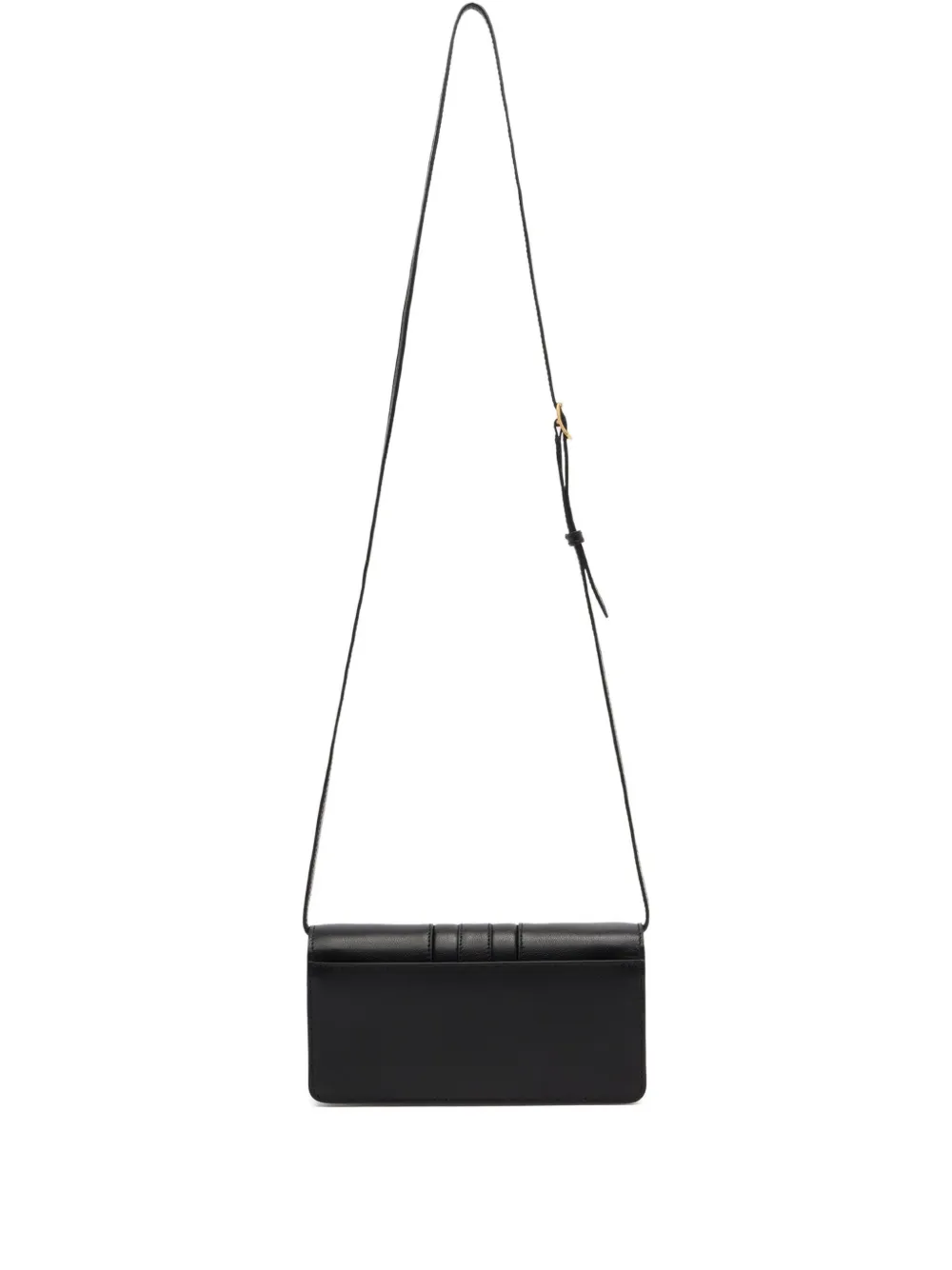 Bally Crest Flap Leather Mini Bag In Black