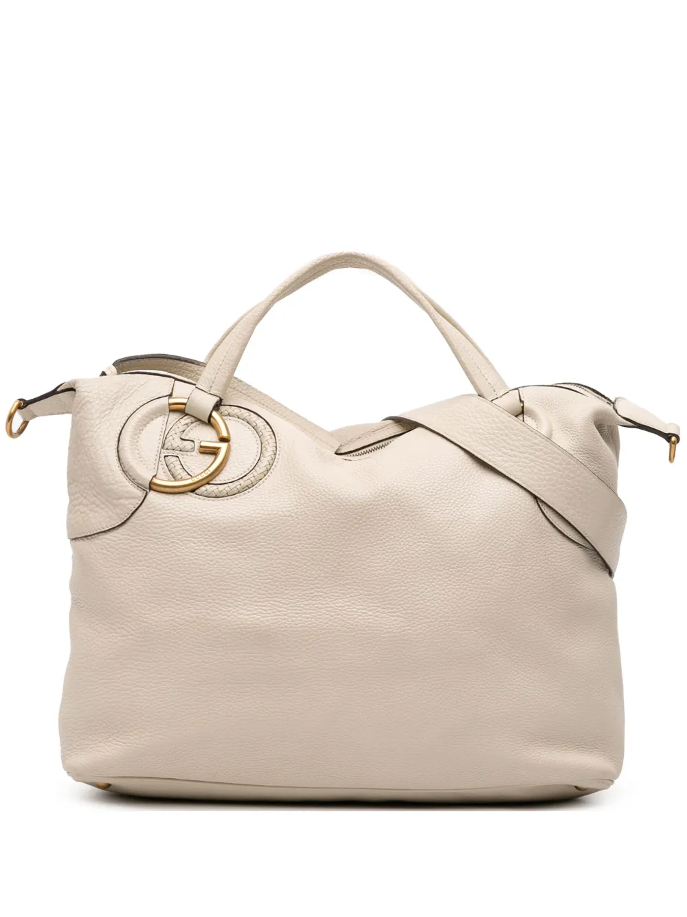 Gucci Pre-Owned Borsa a tracolla Twill in pelle 2016-2025 - Bianco