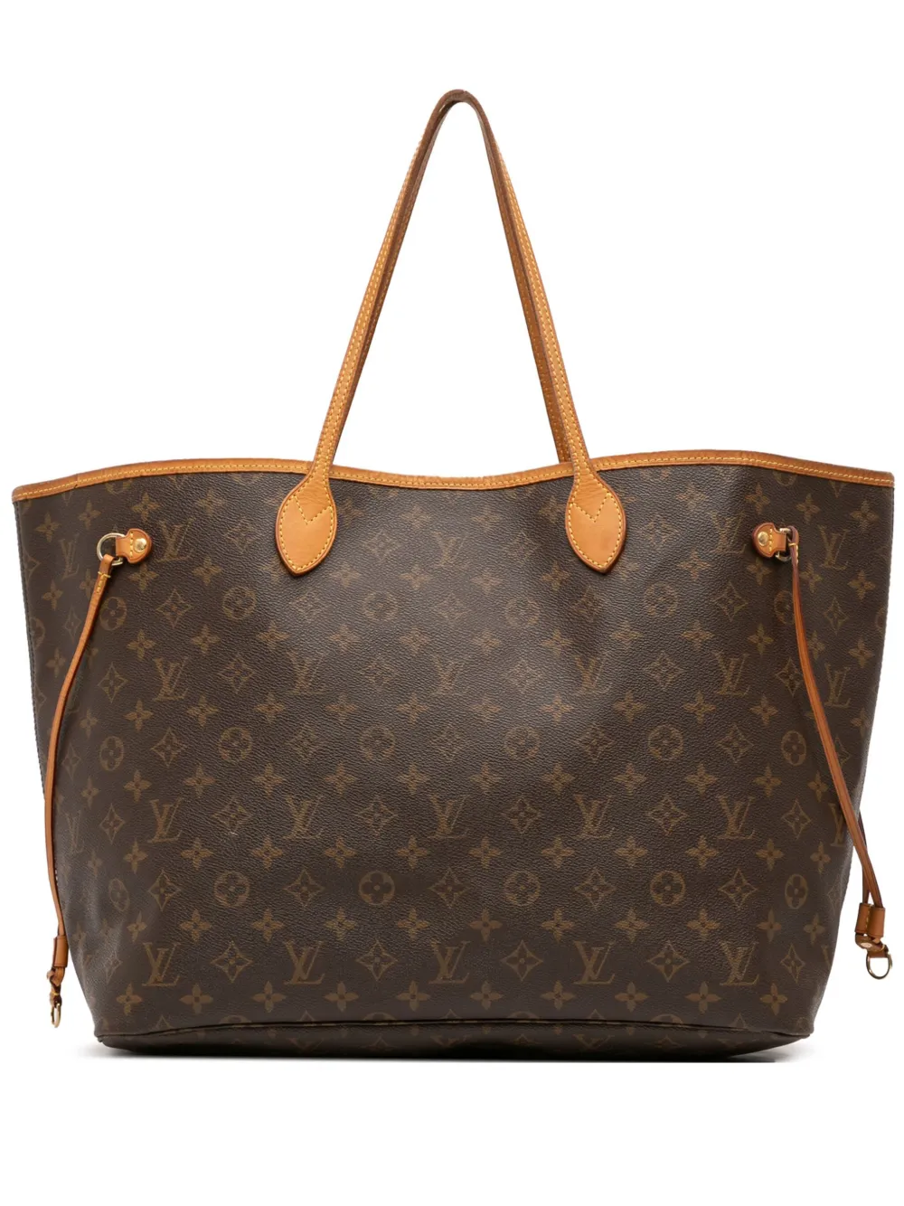Pre-owned Louis Vuitton 2011 Monogram Neverfull Gm Tote Bag In Brown
