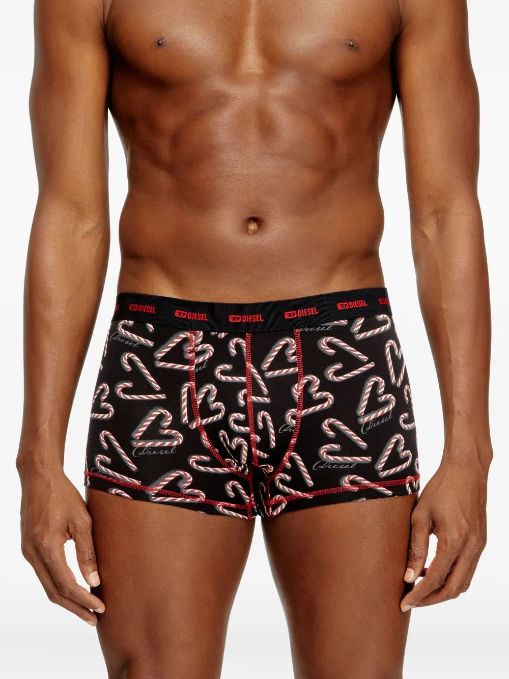 Diesel Drie Damien-Gft-Utlt boxershorts met hartprint Zwart