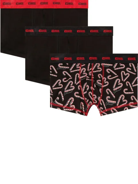 Diesel Damien-Gft-Utlt heart-print boxer (pack of three)