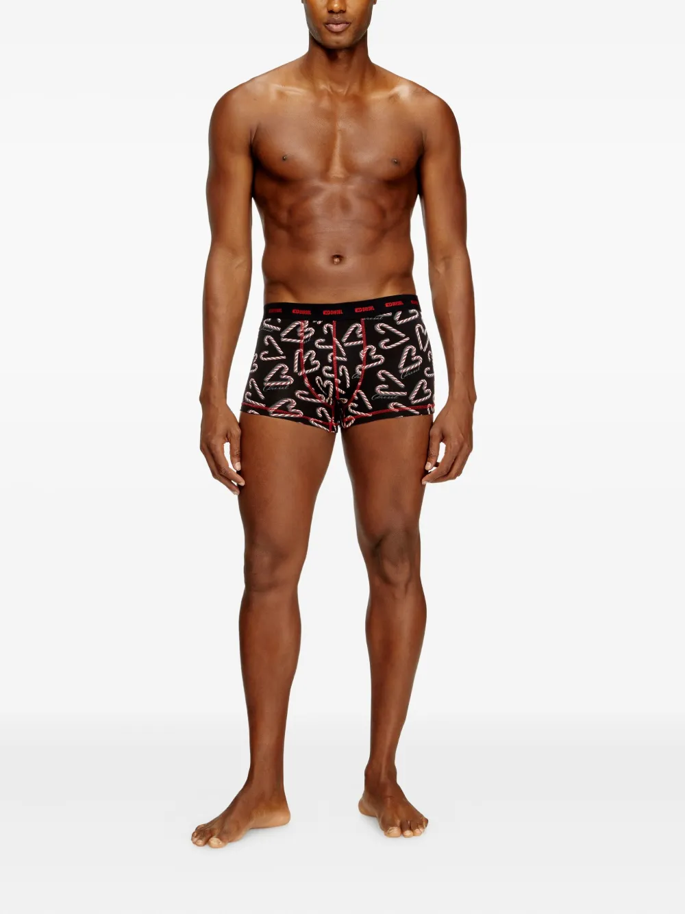 Diesel Damien-Gft-Utlt heart-print boxer (pack of three) | Black | Image 1