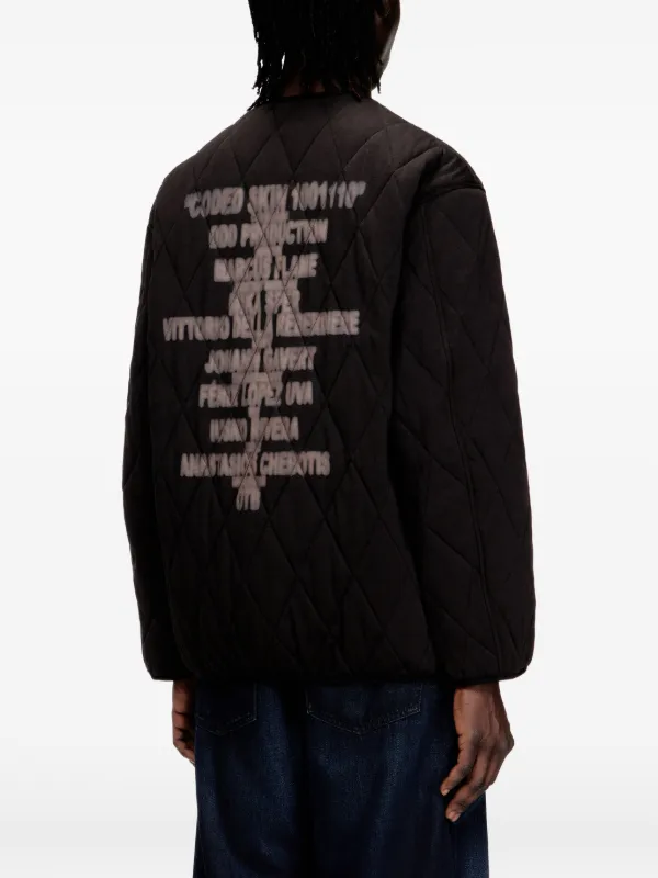 【美品】CPG ブラック キルティングジャケット S Diesel S-Boys キルティング ジャケット | ブラック | FARFETCH JP