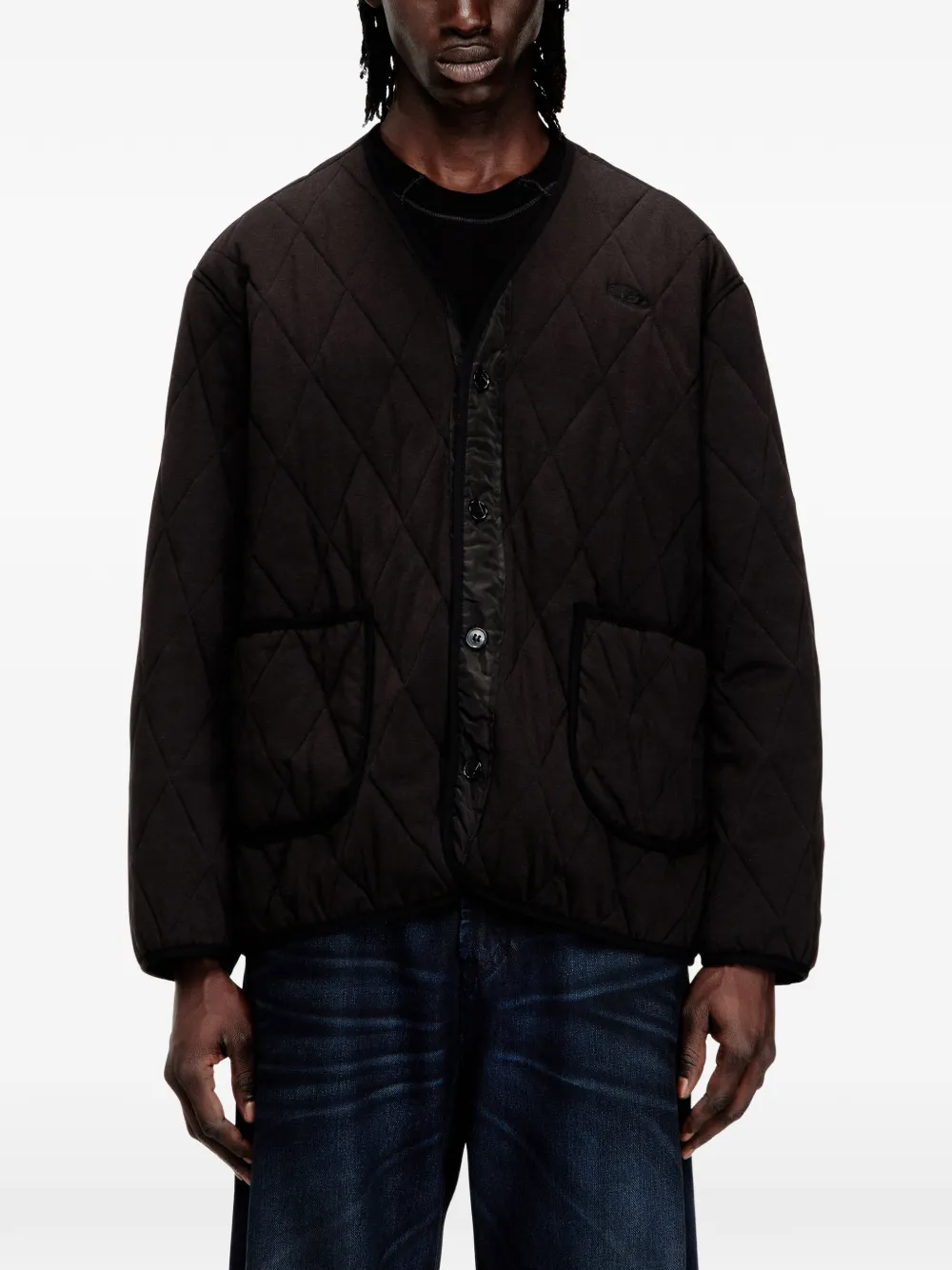 DIESEL キルティングジャケット/L Diesel S-Boys キルティング ジャケット | ブラック | FARFETCH JP