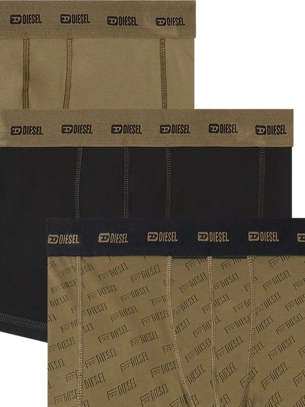 Diesel Drie Damien-Utlt boxershorts Groen