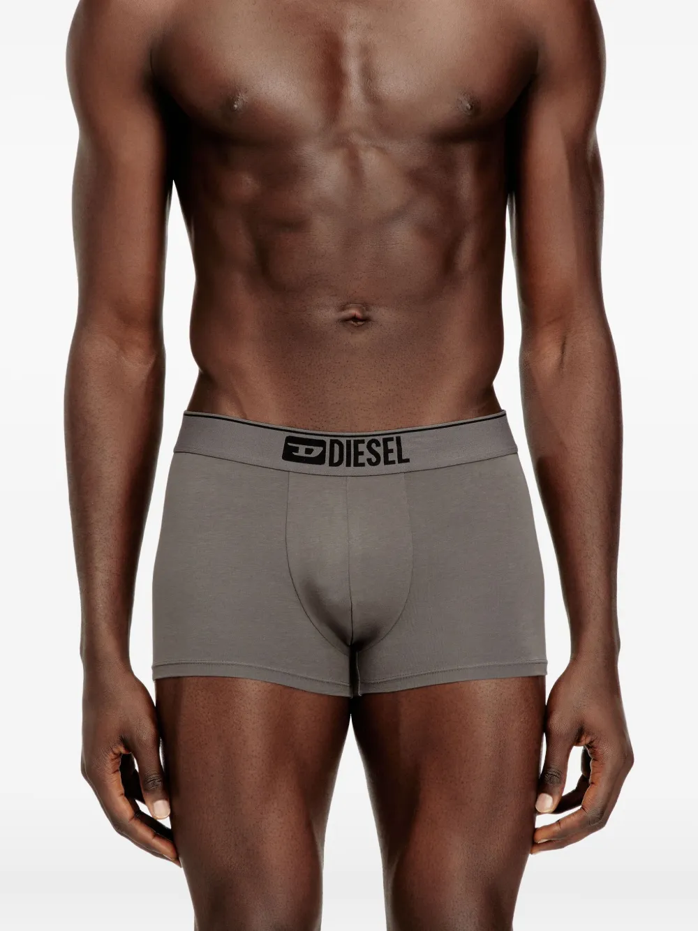 Diesel Drie Umbx-Damien boxershorts met logo Grijs