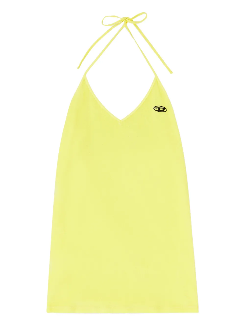 Diesel Milva-D-Pop V-neck logo mini dress - Giallo