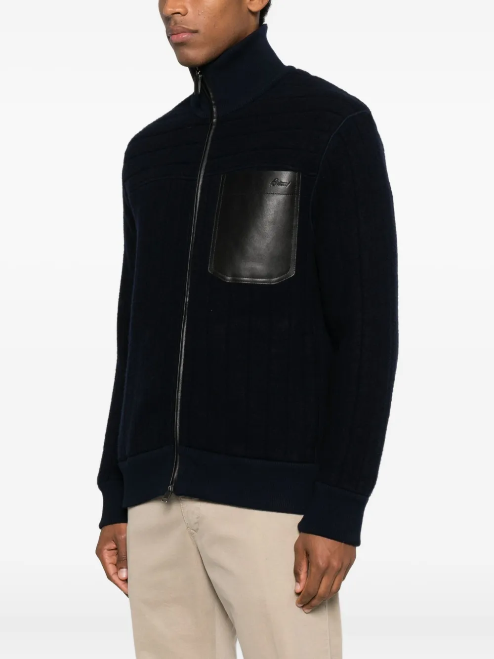 Brioni Chest-pocket Jacket In Blue