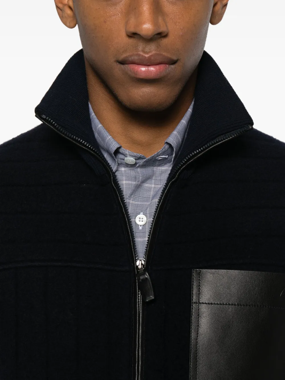 Brioni Chest-pocket Jacket In Blue