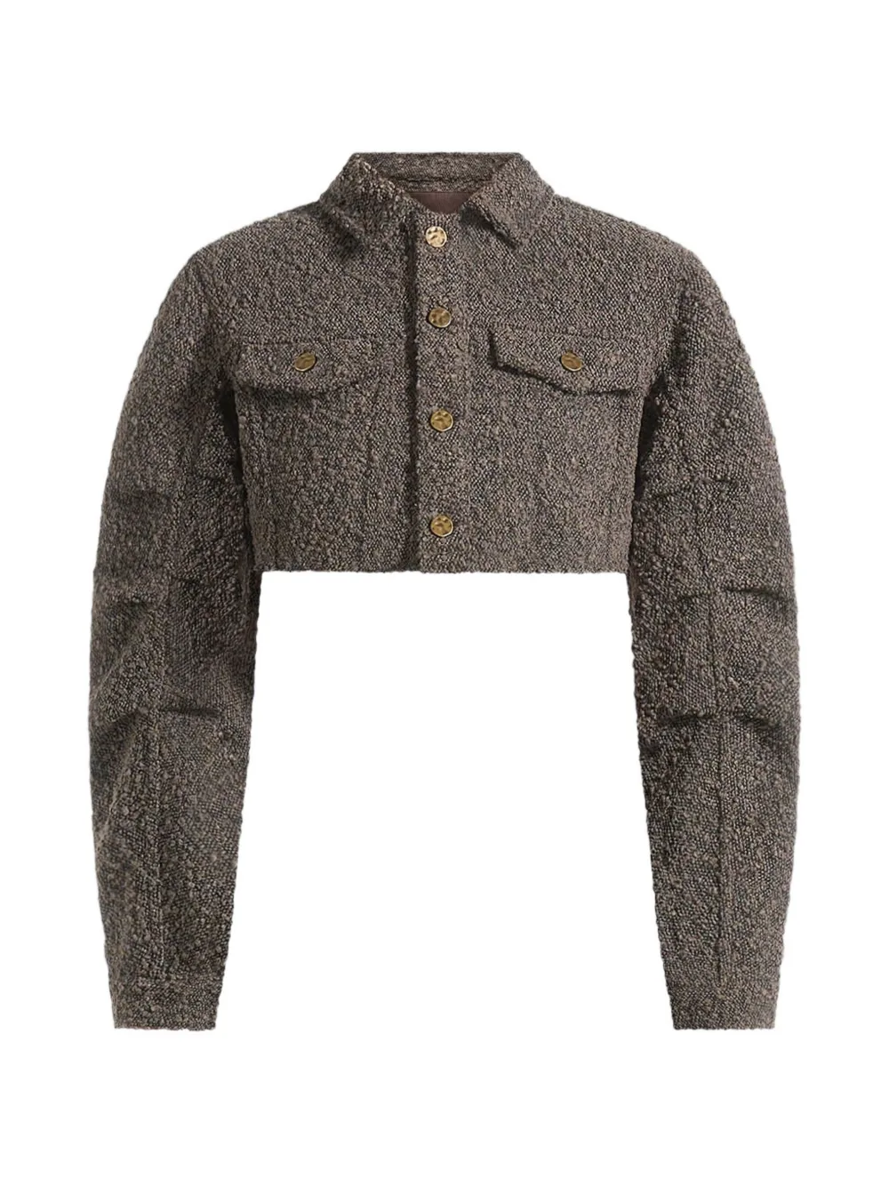 Manière De Voir Catherine cropped boucle denim jacket