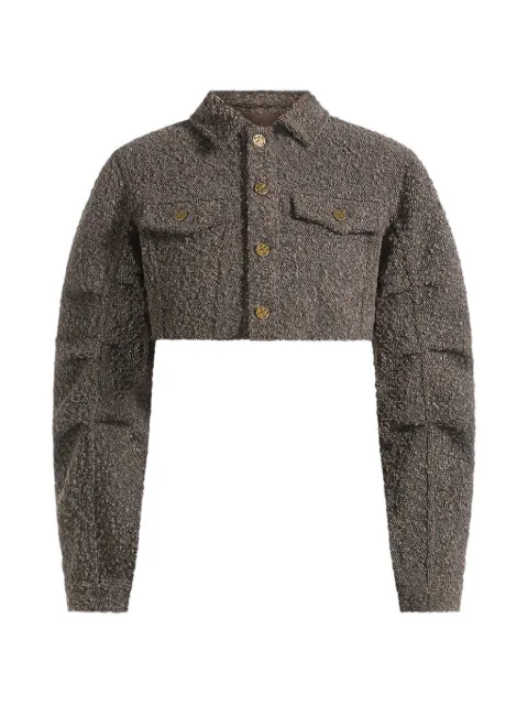 Manière De Voir Catherine cropped boucle denim jacket