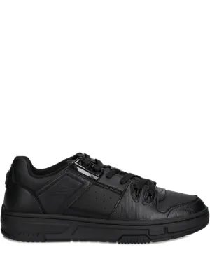 BOSS Textured lace-up low-top Sneakers | Black | FARFETCH ZA