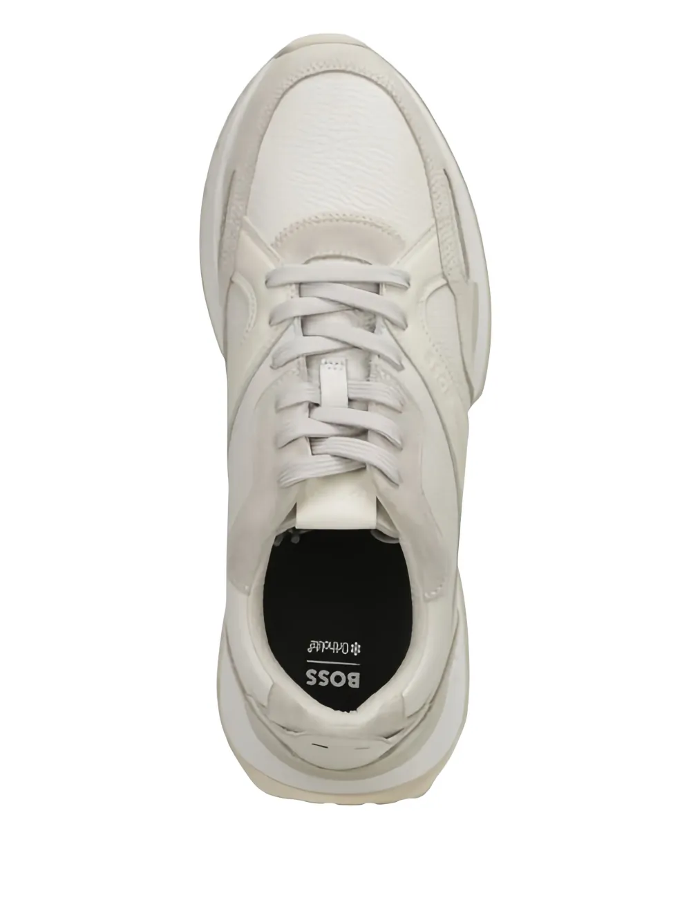 HUGO Jonah sneakers met vlakekn Beige