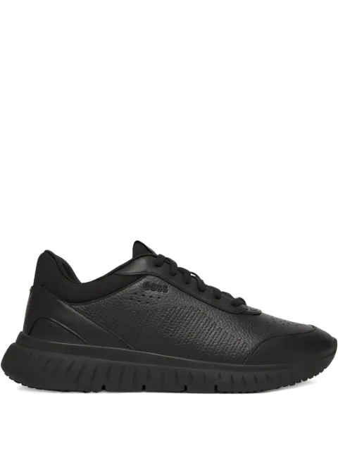 HUGO titanis perforated trainers
