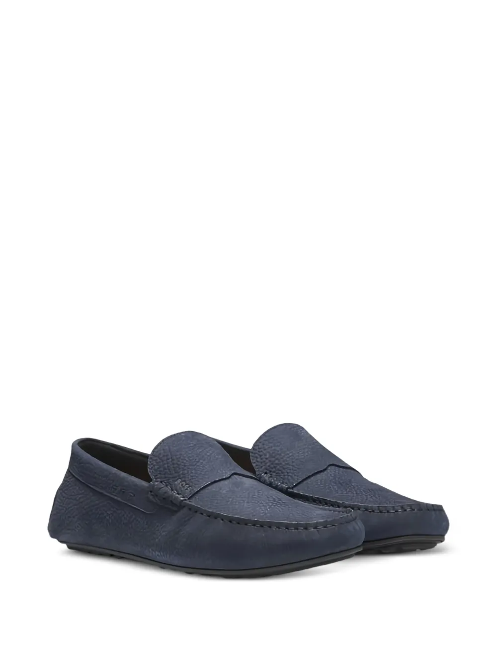 HUGO Noel leren loafers Blauw