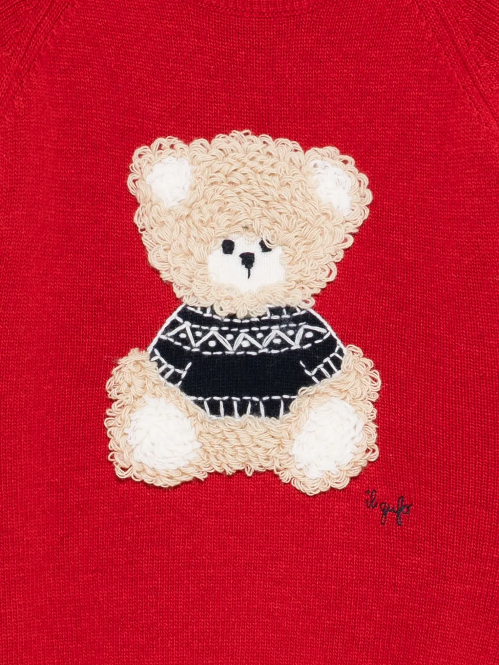 Il Gufo Wollen trui Rood