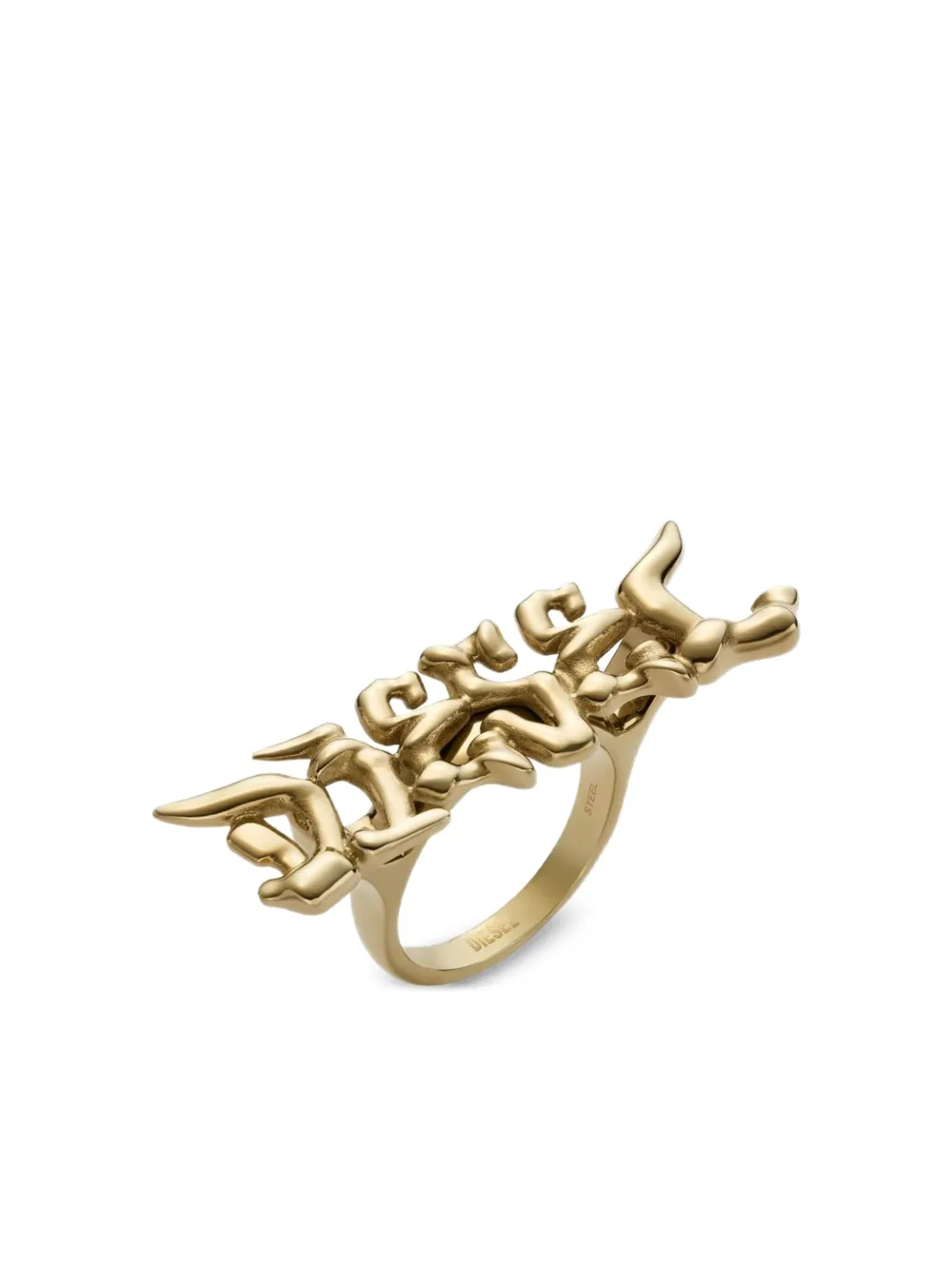  Diesel Logo Ring - Gold 