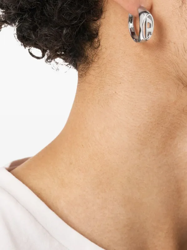DIESEL ピアス シルバー フープピアス DIESEL（ディーゼル） ピアス メンズ 片耳 フープピアス プレゼント
