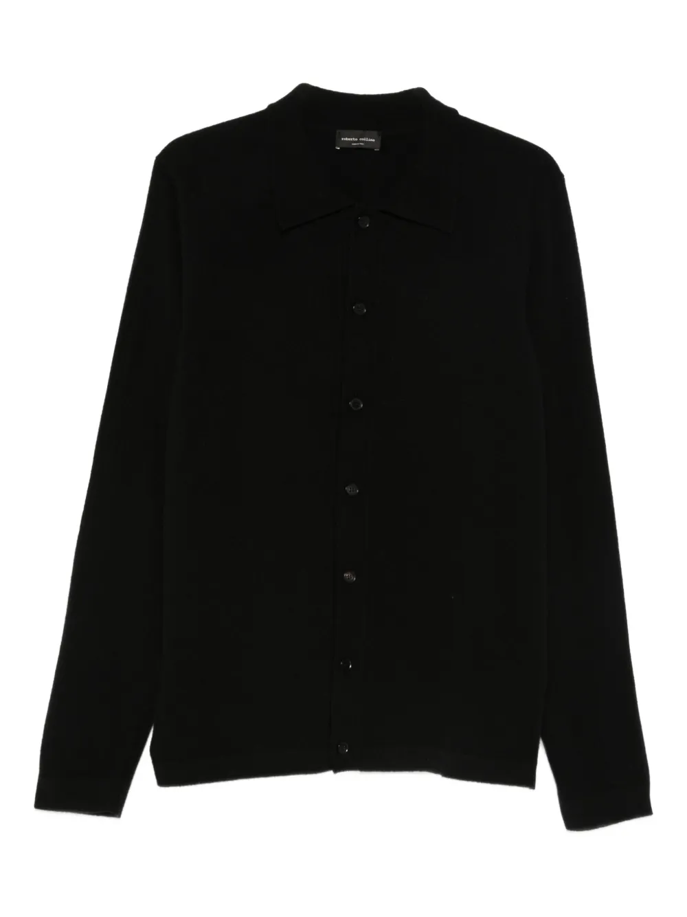 Roberto Collina collared buttoned cardigan | Black | Image 1