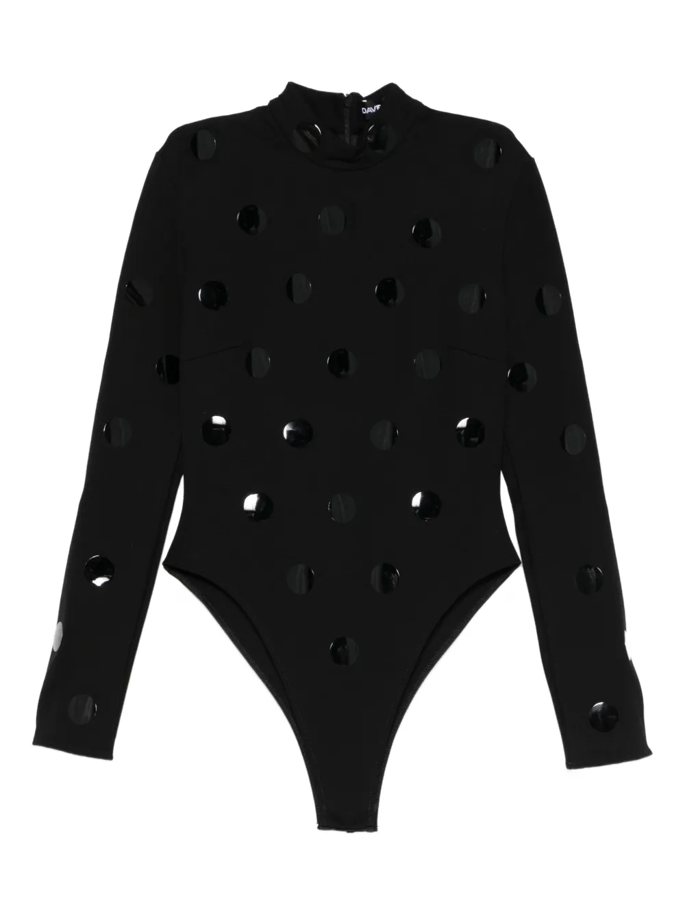 David Koma long-sleeve bodysuit - Nero