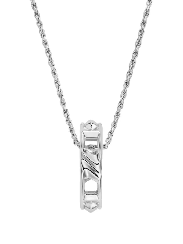 Diesel ダブルD リンク ネックレス | シルバートーン | FARFETCH JP