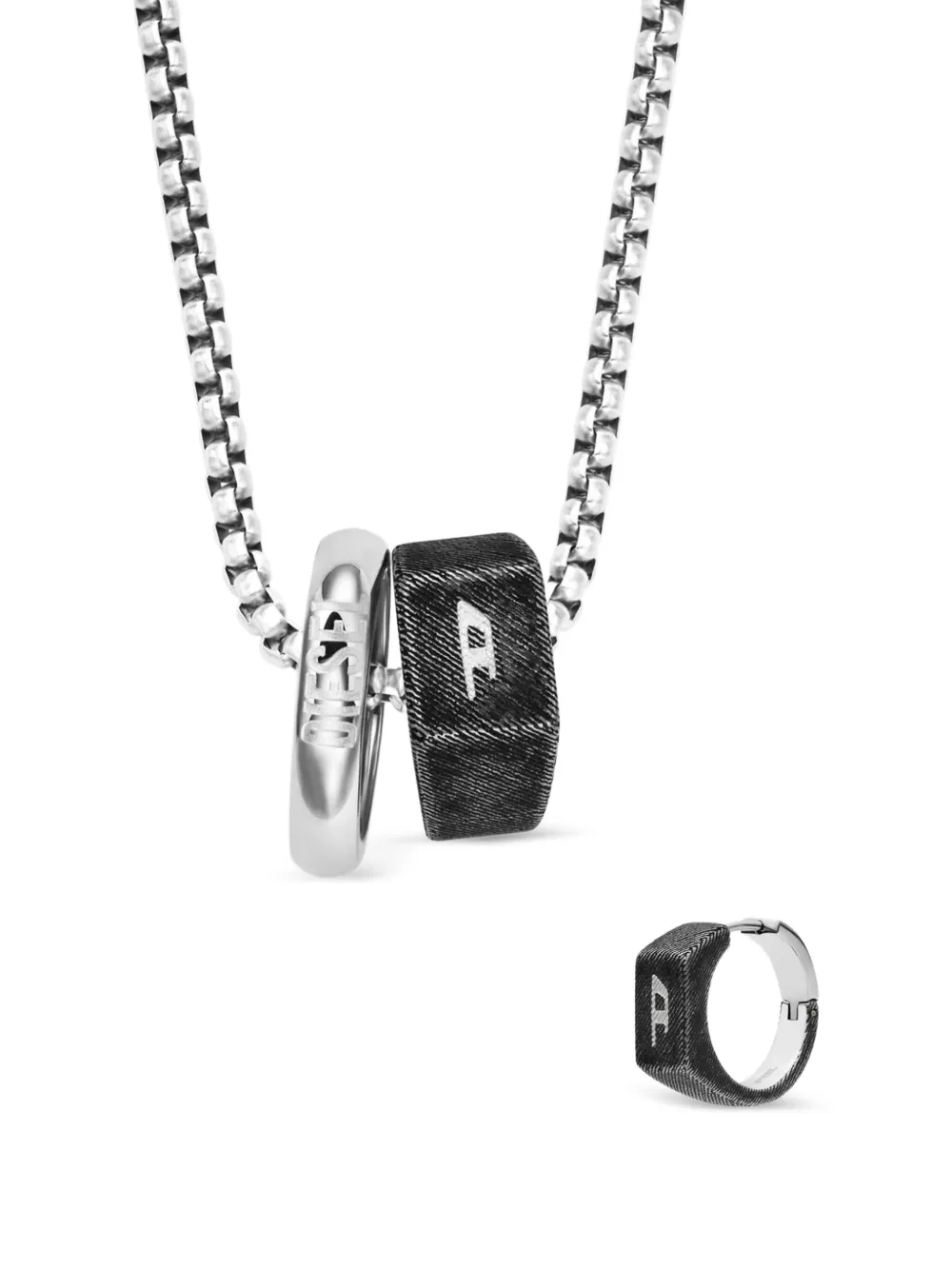  Diesel Dx1654 Necklace - Silver 