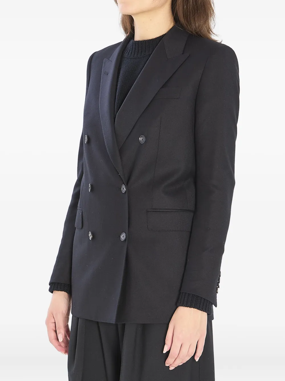 Tagliatore Jasmine peak-lapels double-breasted peacoat | Double Breasted & Peacoats | Image 2