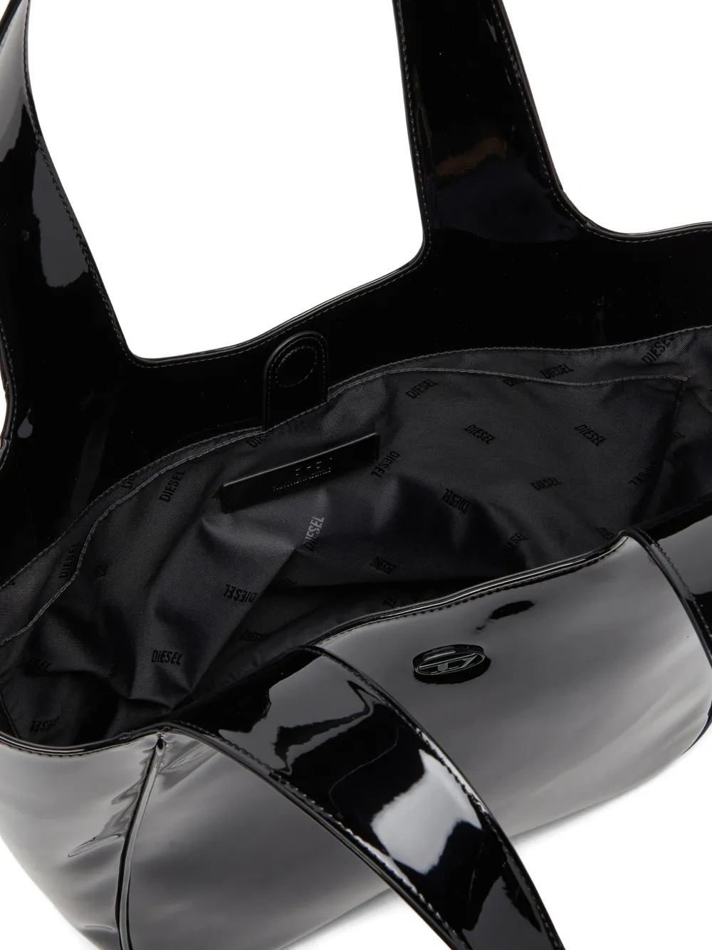 Diesel Play-silhouette shopper Zwart