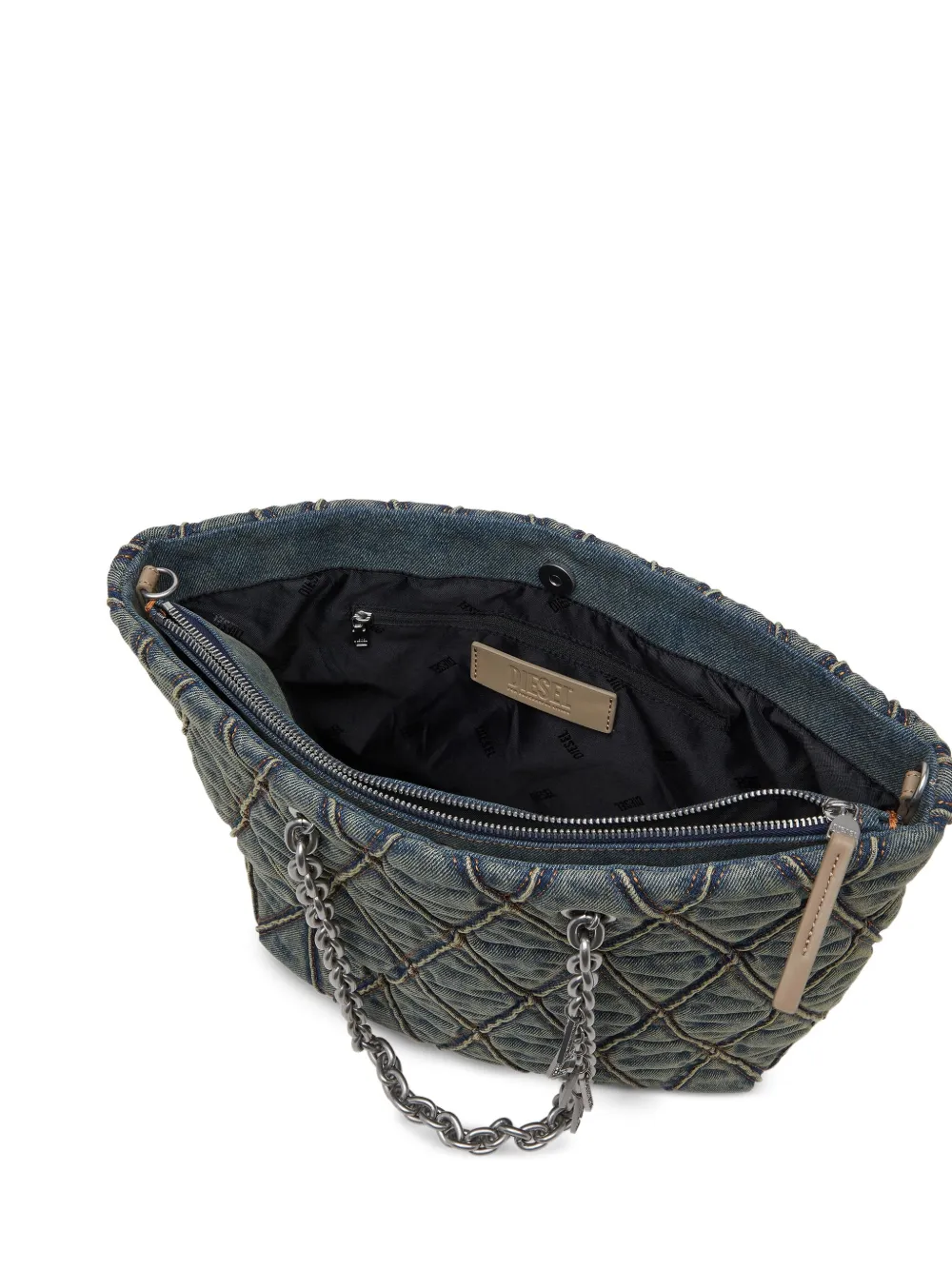 Diesel Charm-D gewatteerde shopper Blauw