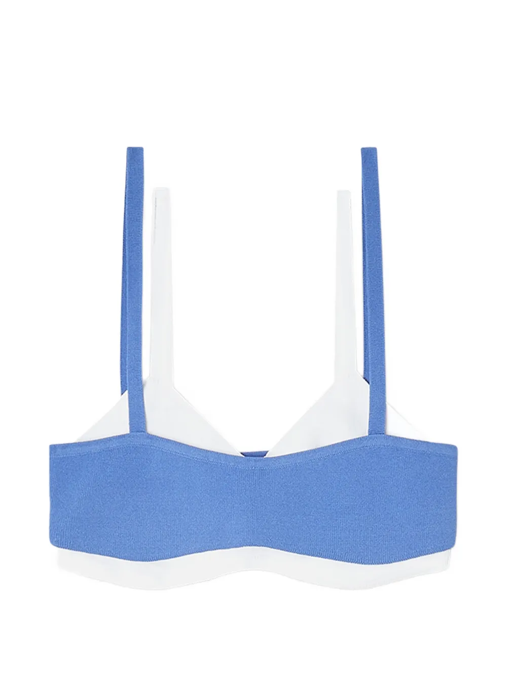 Diesel M-Zelda ribbed panelled top - Blu