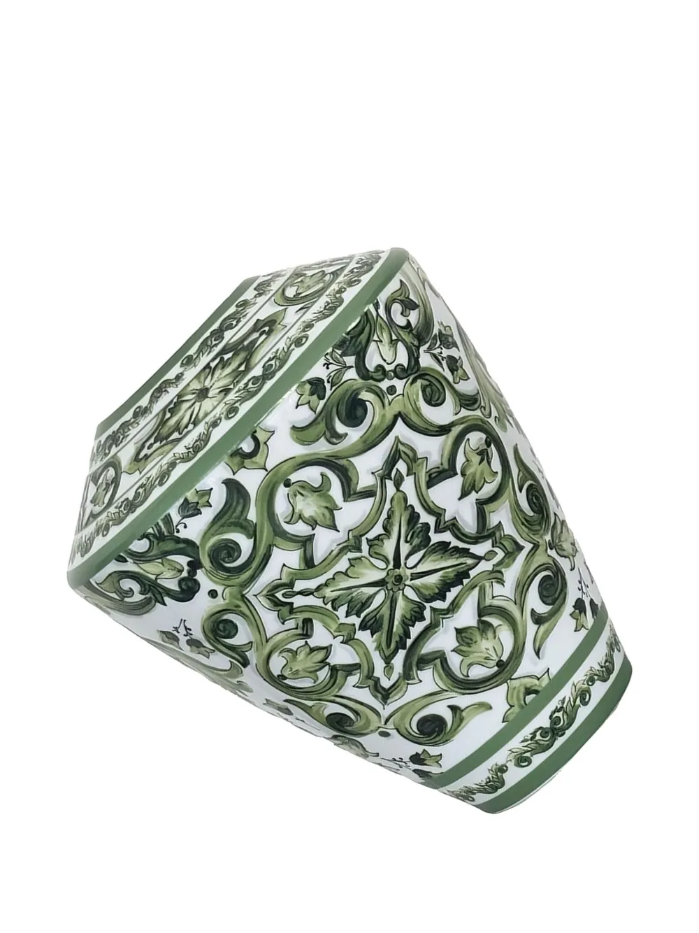 Dolce & Gabbana Majolica floral vase (25cm x 29 cm) | Green | Image 1