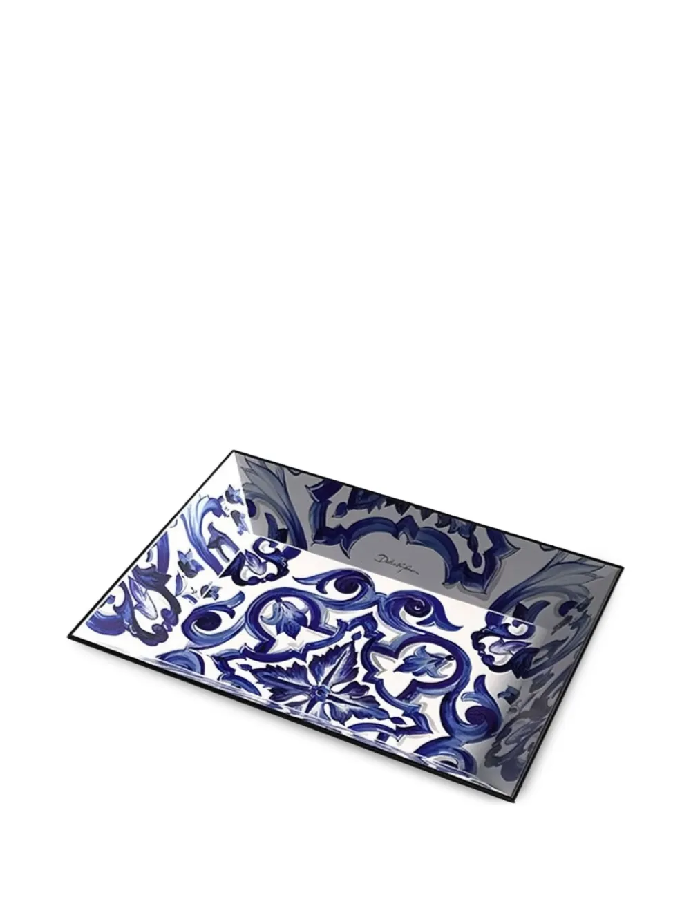 Dolce & Gabbana Mediterranean floral decorative tray (26cm x 18.5 cm) | Decorative Trays & Plates | Image 2