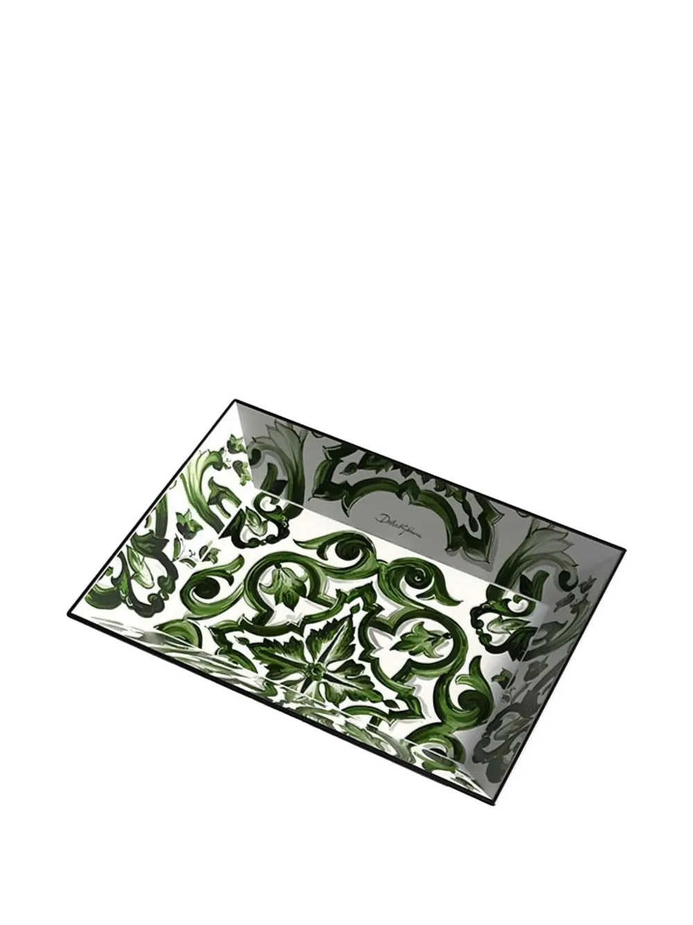Dolce & Gabbana Majolica floral decorative tray (26cm x 18.5cm) | Decorative Trays & Plates | Image 2