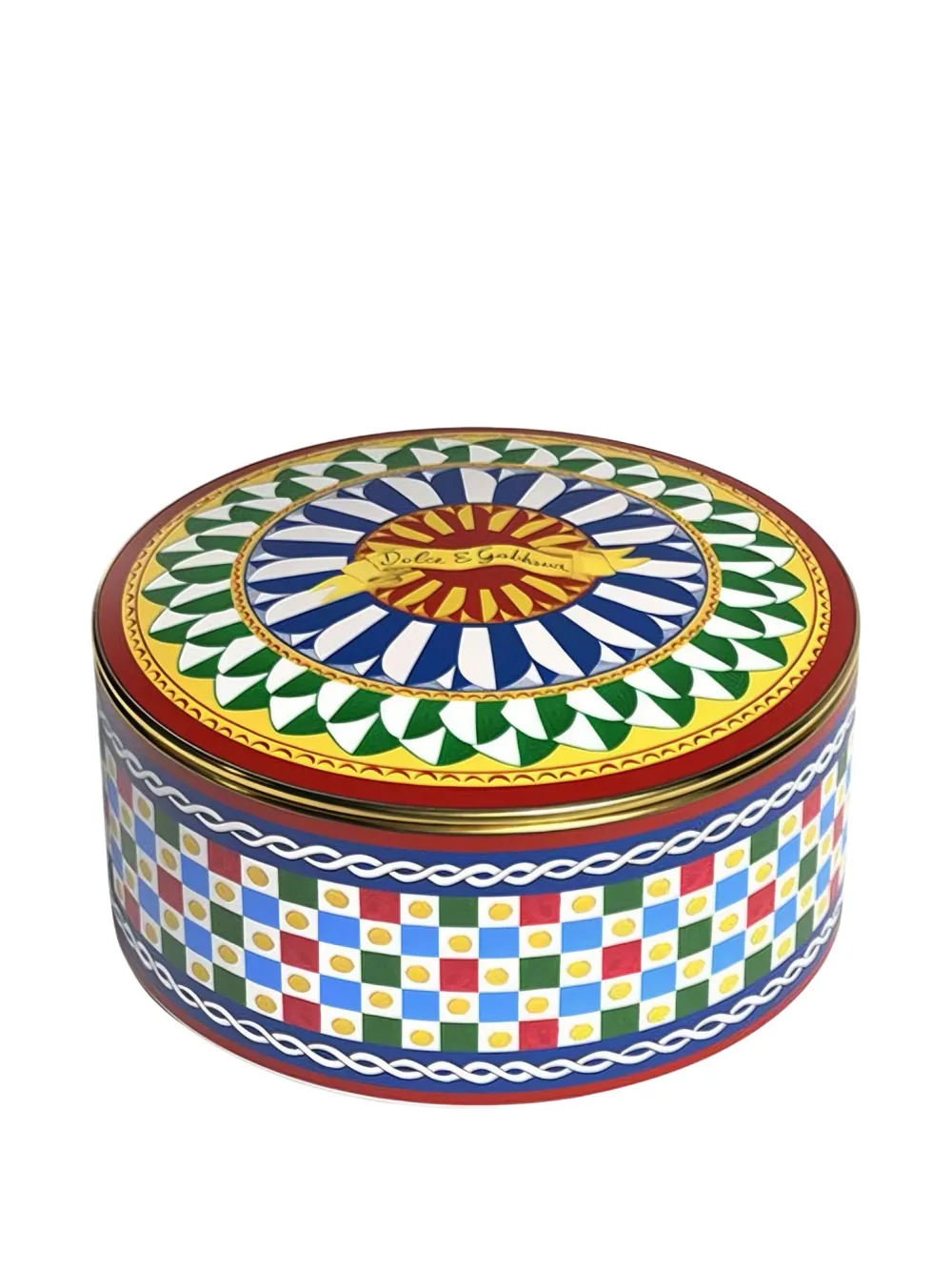 Dolce & Gabbana patterned box (12cm x 6.8) | Blue | Image 1