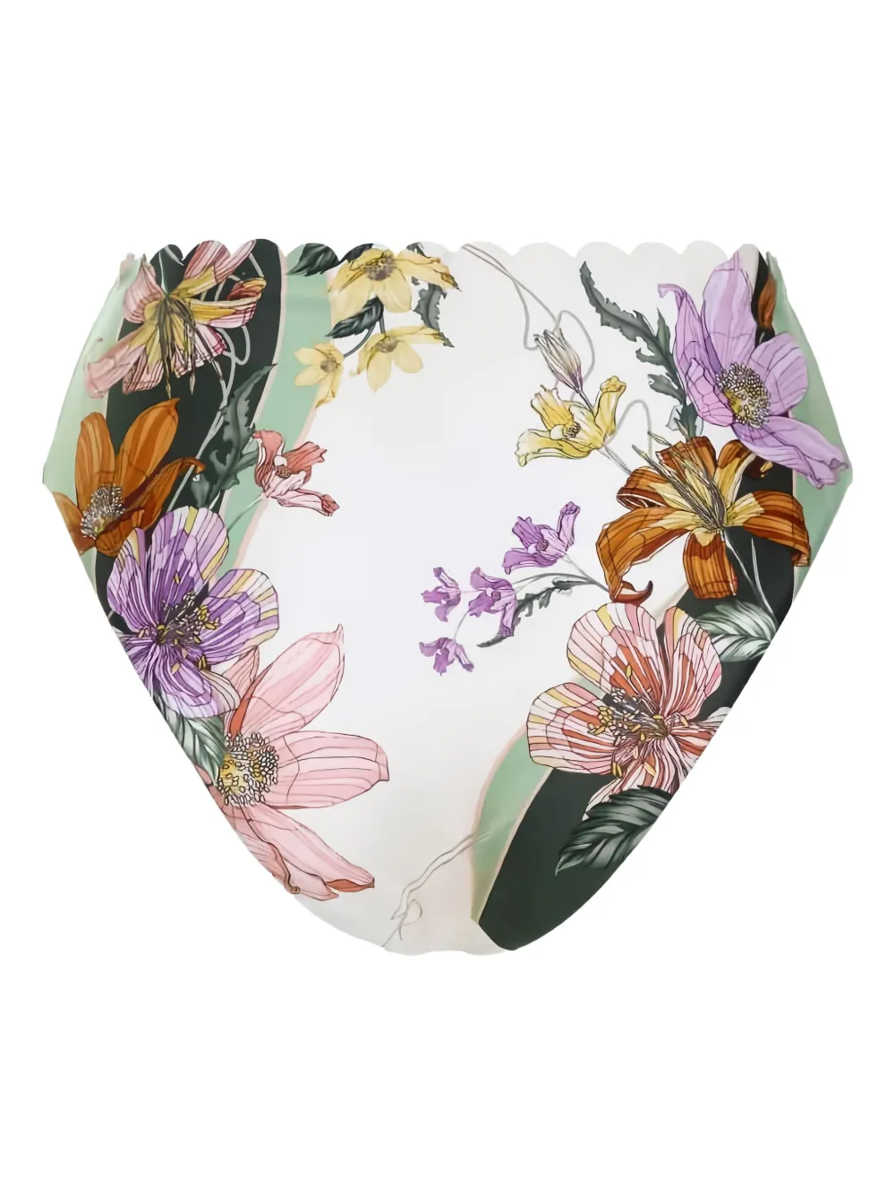 Agua Bendita Floral-print Bikini Bottoms In Multi