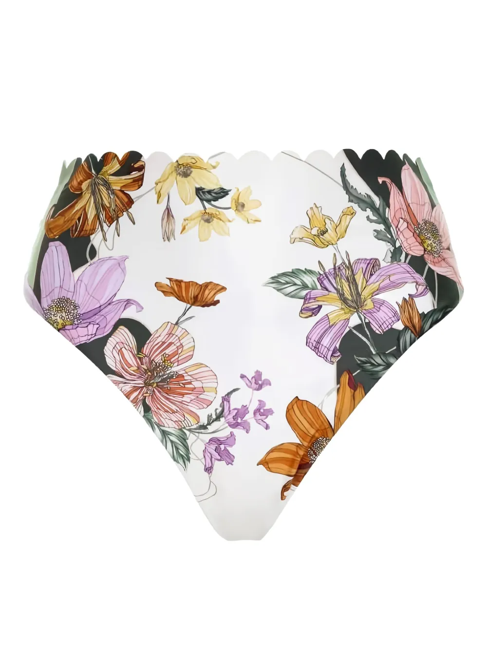Agua Bendita Floral-print Bikini Bottoms In Multi