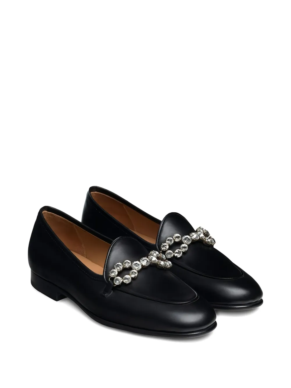 Magnanni Crystal-embellished Loafers In Black