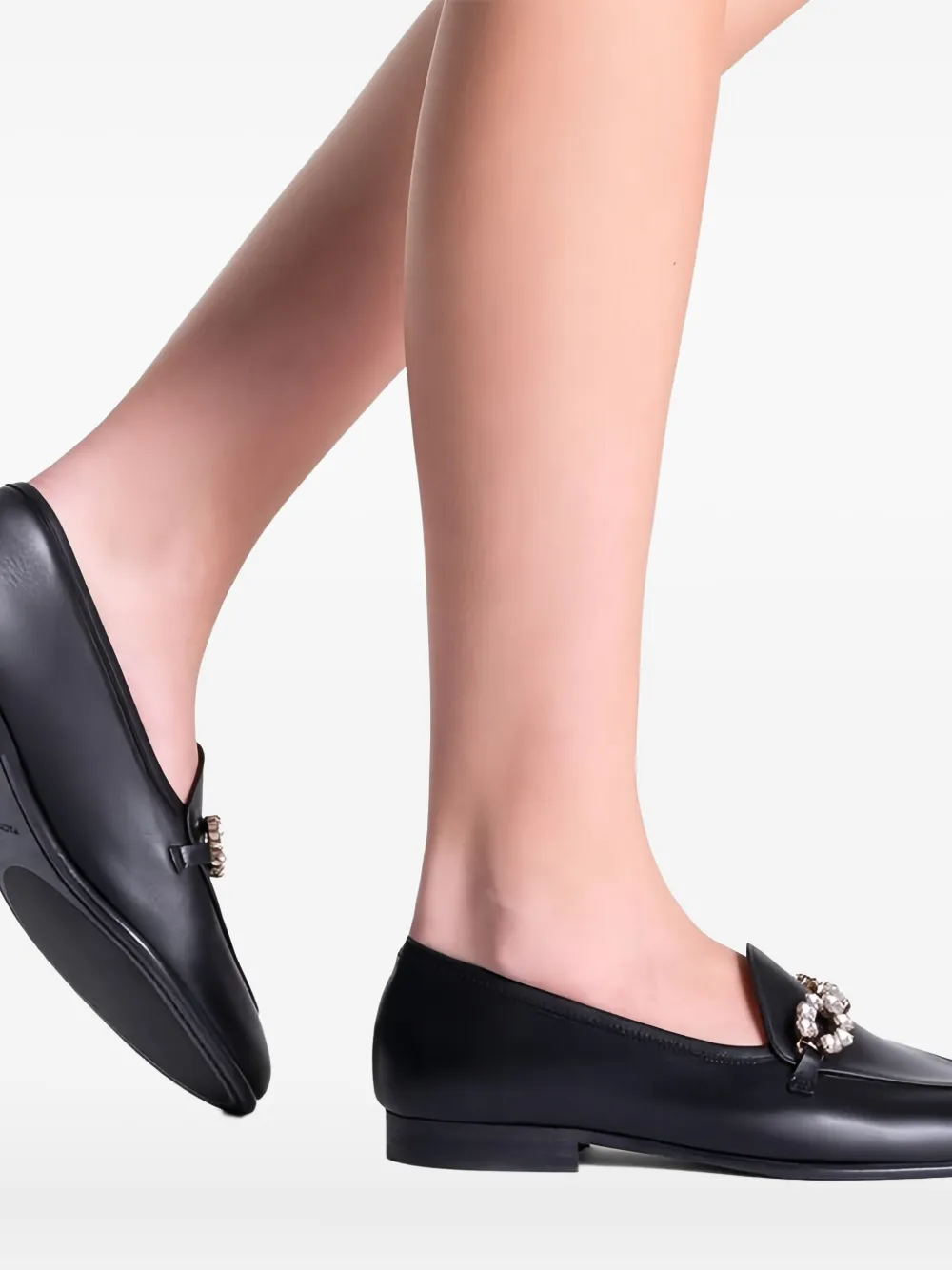 Magnanni Loafers verfraaid met kristallen - Zwart