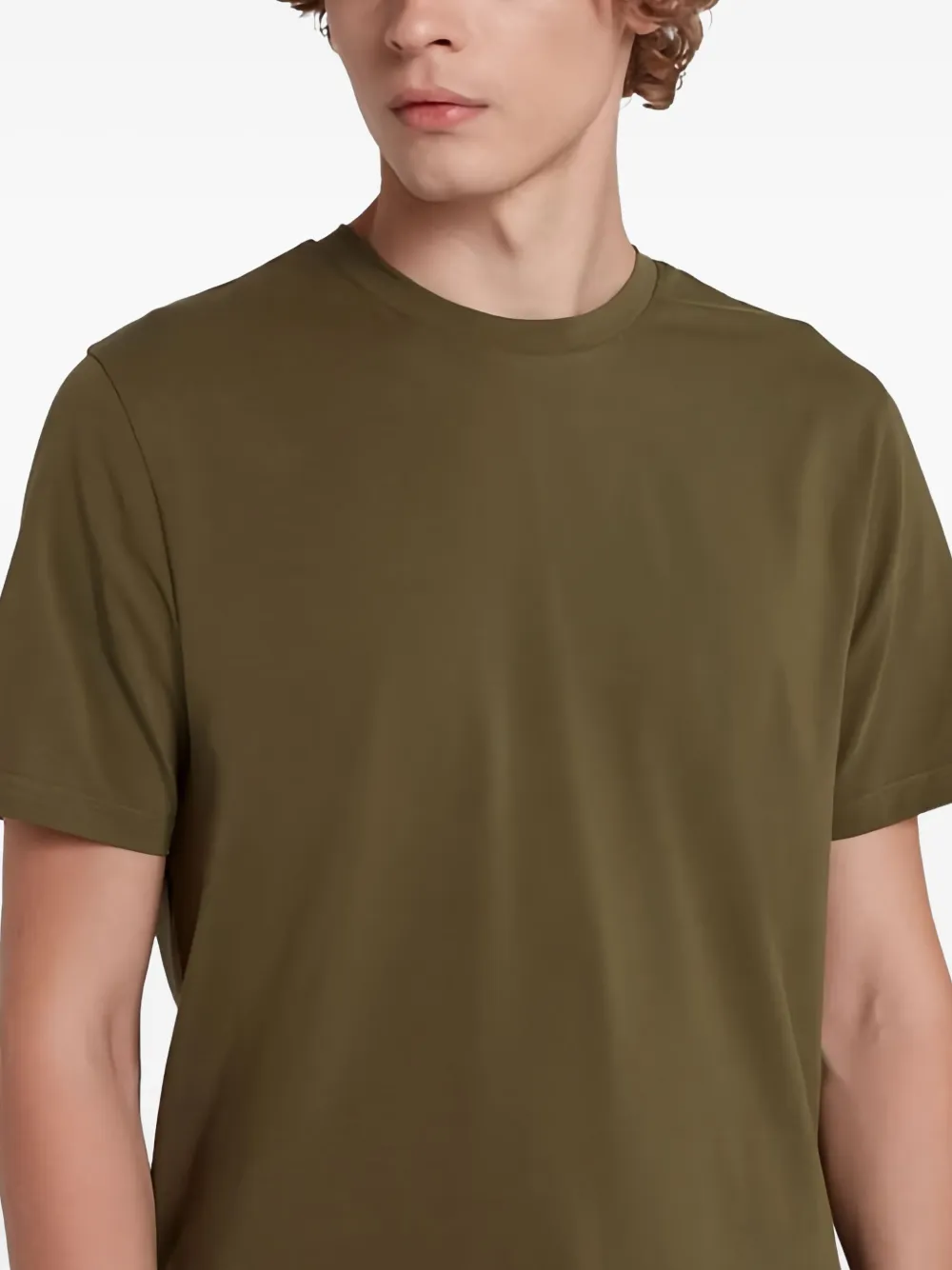 7 For All Mankind T-shirt met ronde hals Groen