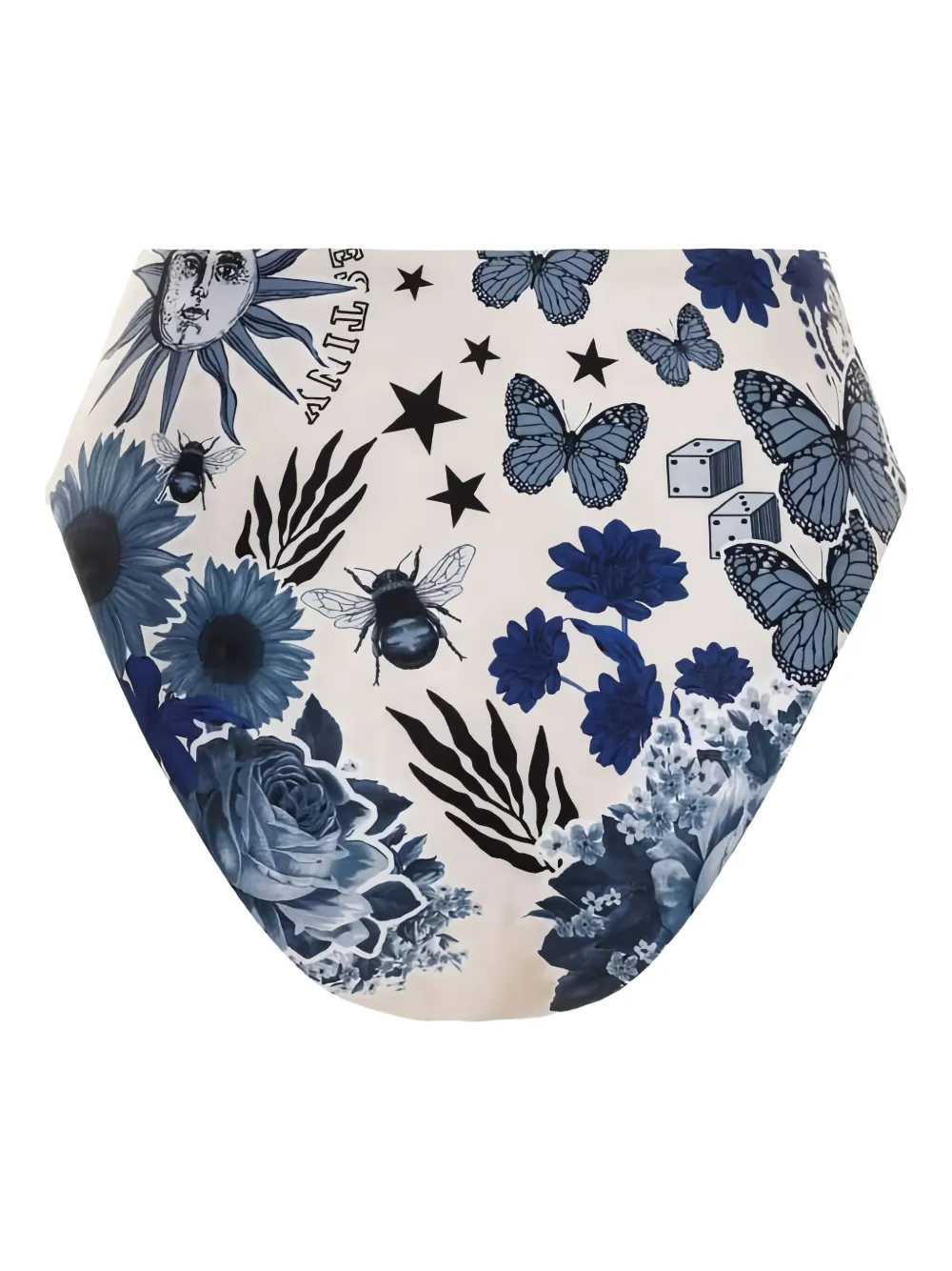 Agua Bendita Penelope Embellished Bottoms In Blue