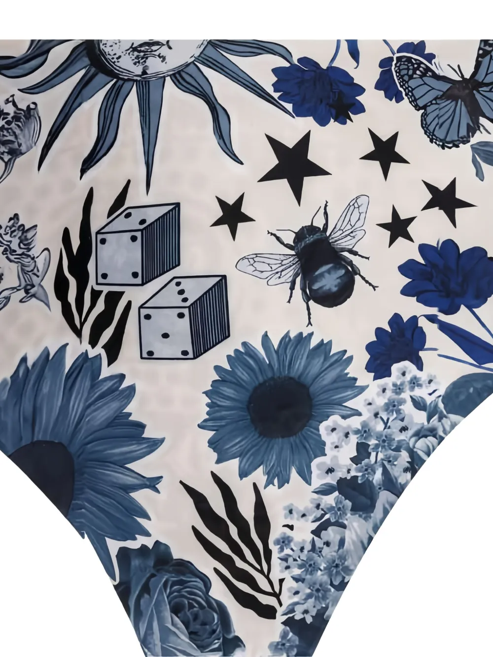 Agua Bendita Penelope Embellished Bottoms In Blue