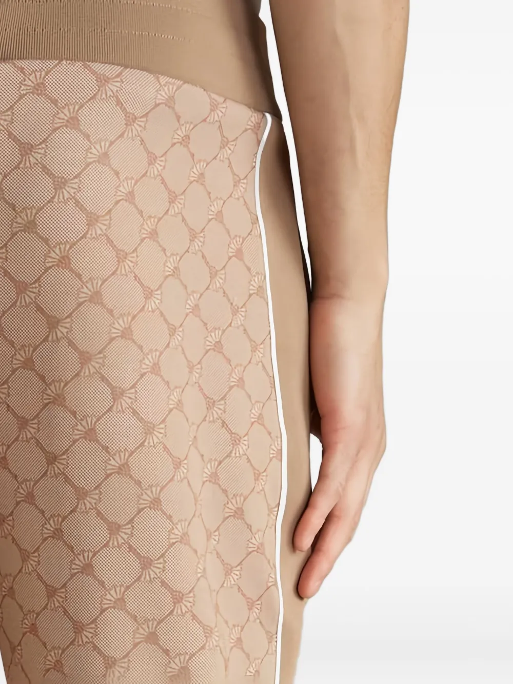 Joop! Talib trainingsbroek met zijstreep Bruin