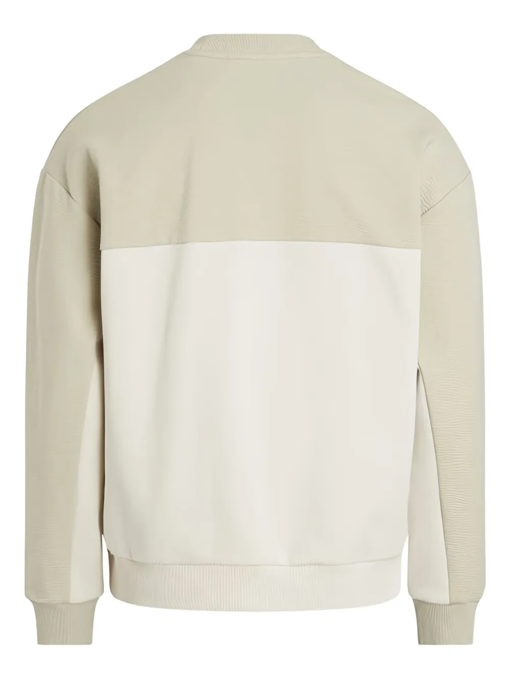 Calvin Klein Sweater met colourblocking en logo-reliëf Groen