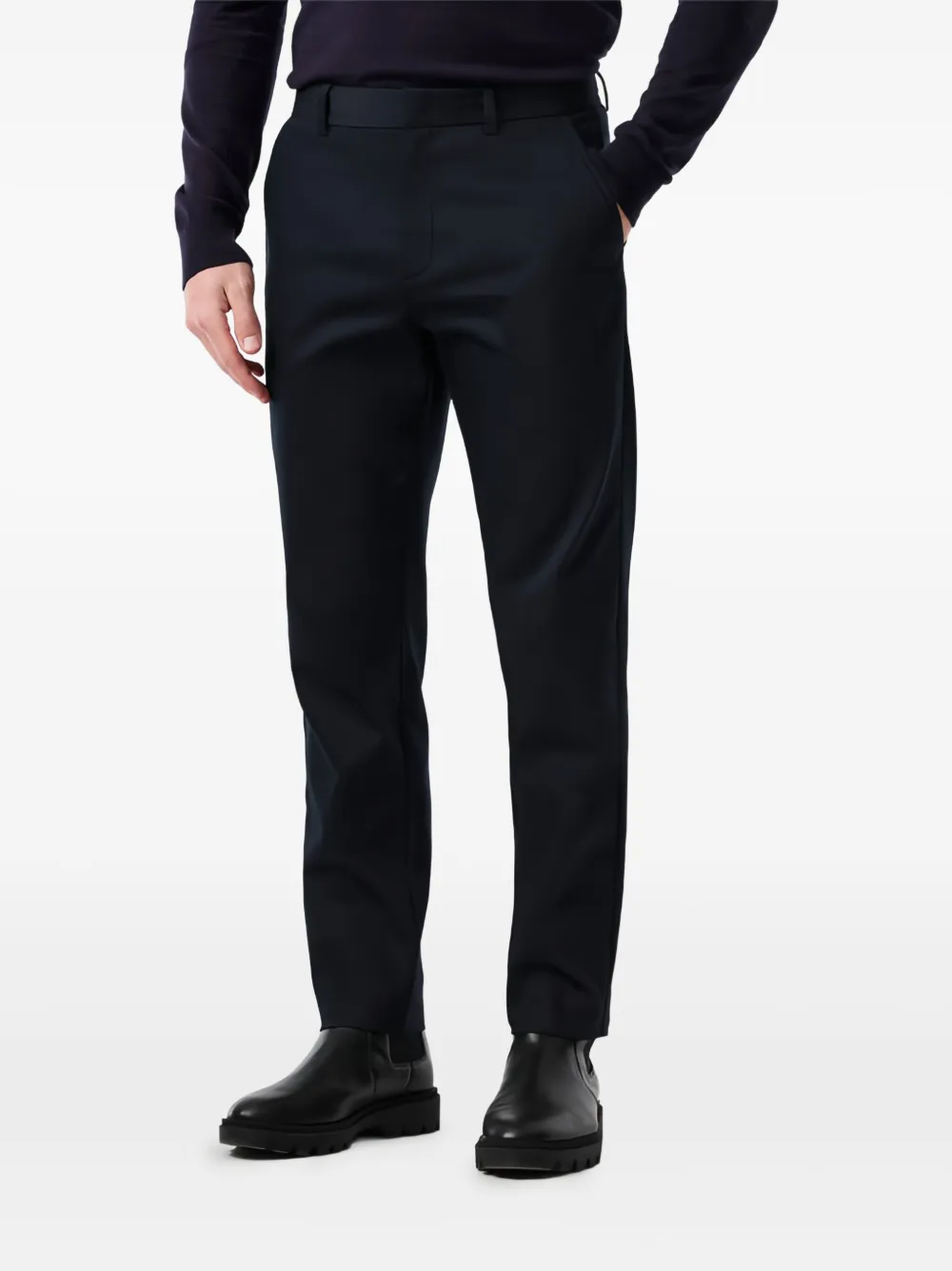Alphatauri Belt-loops Trousers In Blue