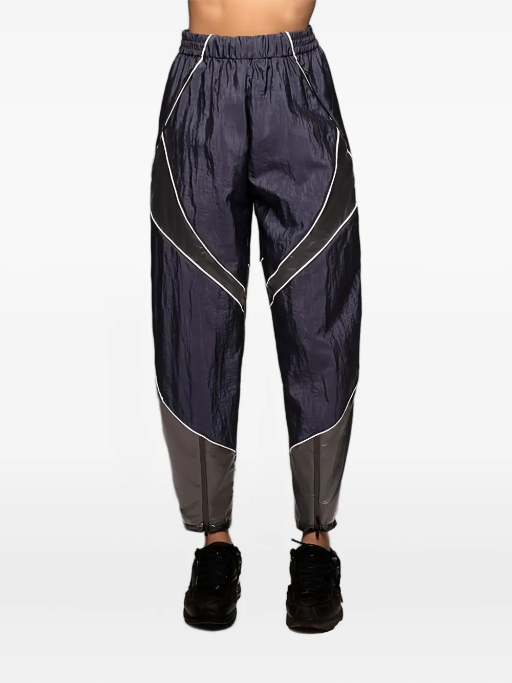 Michi Enigma Panelled Track Pants In Blue