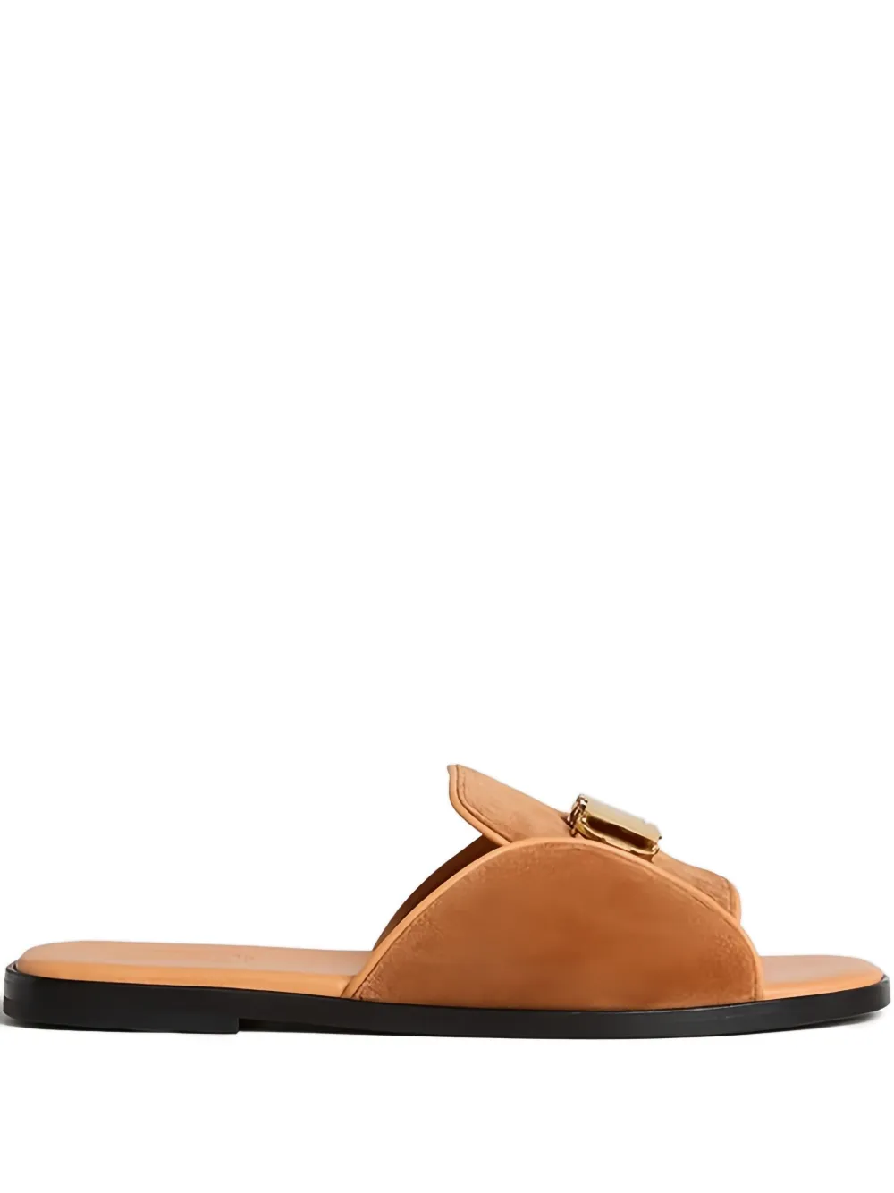 Agnona Suède sandalen Bruin