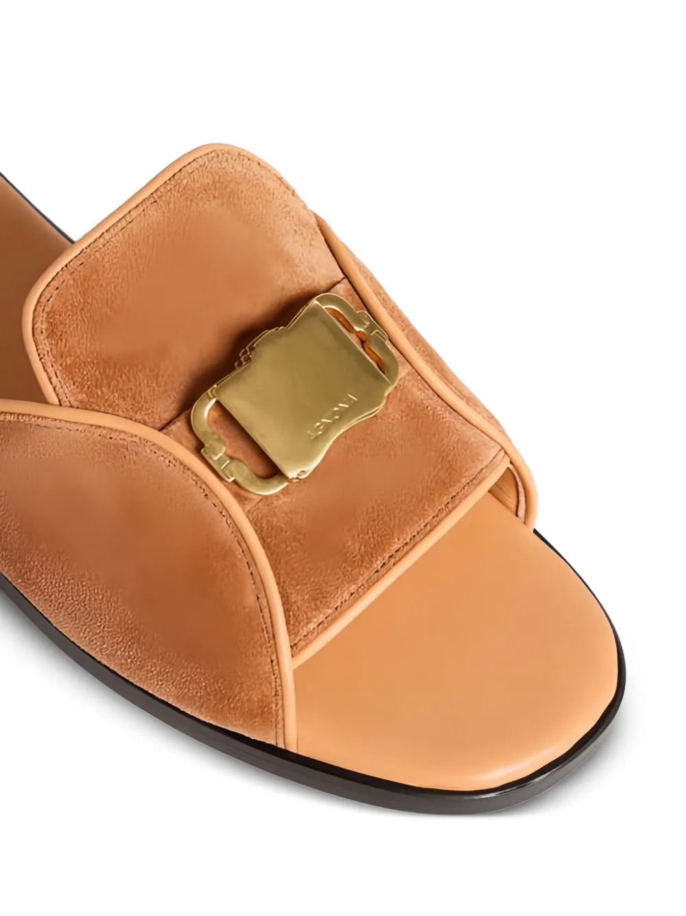Agnona Suède sandalen Bruin