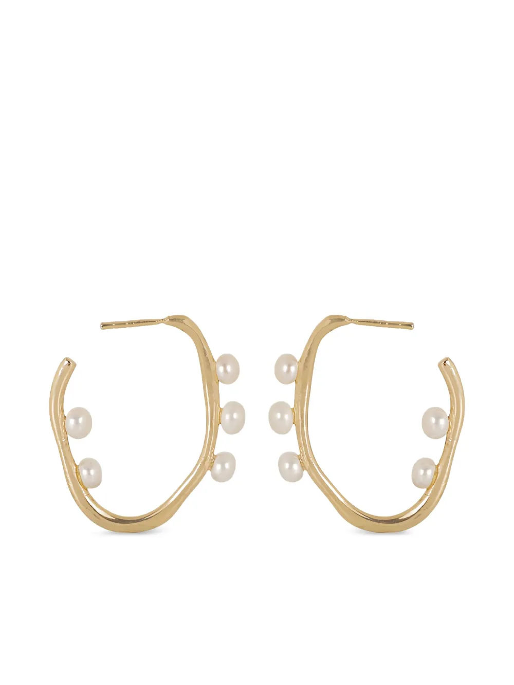Atelier Mon Pearl Earrings In Gold