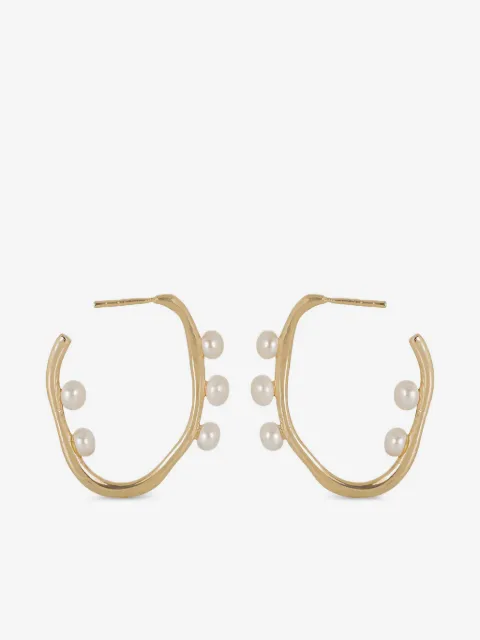 ATELIER MON aretes con perla